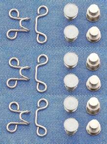 Bộ 3 Đai Thắt Lưng Quần, Bộ Khóa Thắt Lưng Có Thể Điều Chỉnh, Nút Thêm Cho Quần Jean Giúp Quần Jean Ôm Hơn, Nút Điều Chỉnh Cho Quần, Quần Jeans, Váy, Tay Áo - Bạc - Xem 2