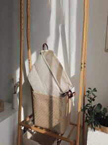 SHEIN 1pc Large Capacity Clothes Closet Storage Basket With Handle, Yellow Linen Foldable Storage Box For Storing Books, Snacks Or Toys Decor, Room Decorations, Decorations, Decor, Storage, Organizer Dress Pants Shoes Jeans Boots Skirt Laundry Hamper, Washing Basket Bathroom Organizer, Basket, Storage Basket, Foldable Laundry Basket - Rough jute - View 8