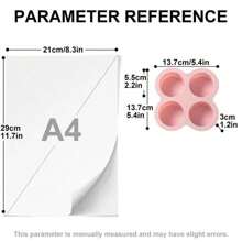 1 szt. wielokrotnego użytku silikonowa forma do jajek Air Fryer, nieprzywierająca patelnia do pieczenia Air Fryer, silikonowe foremki do muffinów do pieczenia, patelnia do bułek hamburgerowych, akcesoria do Air Fryer, 4 komory