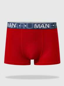 SHEIN 7件装纯色青少年/男童字母腰带平角内裤 - 彩色 - 查看 4