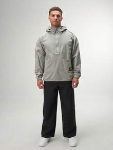 ARC Activewear 1/4 Zip Sweater Hoodie Performance Top Gym Workout Long Sleeve - Grey - View 2