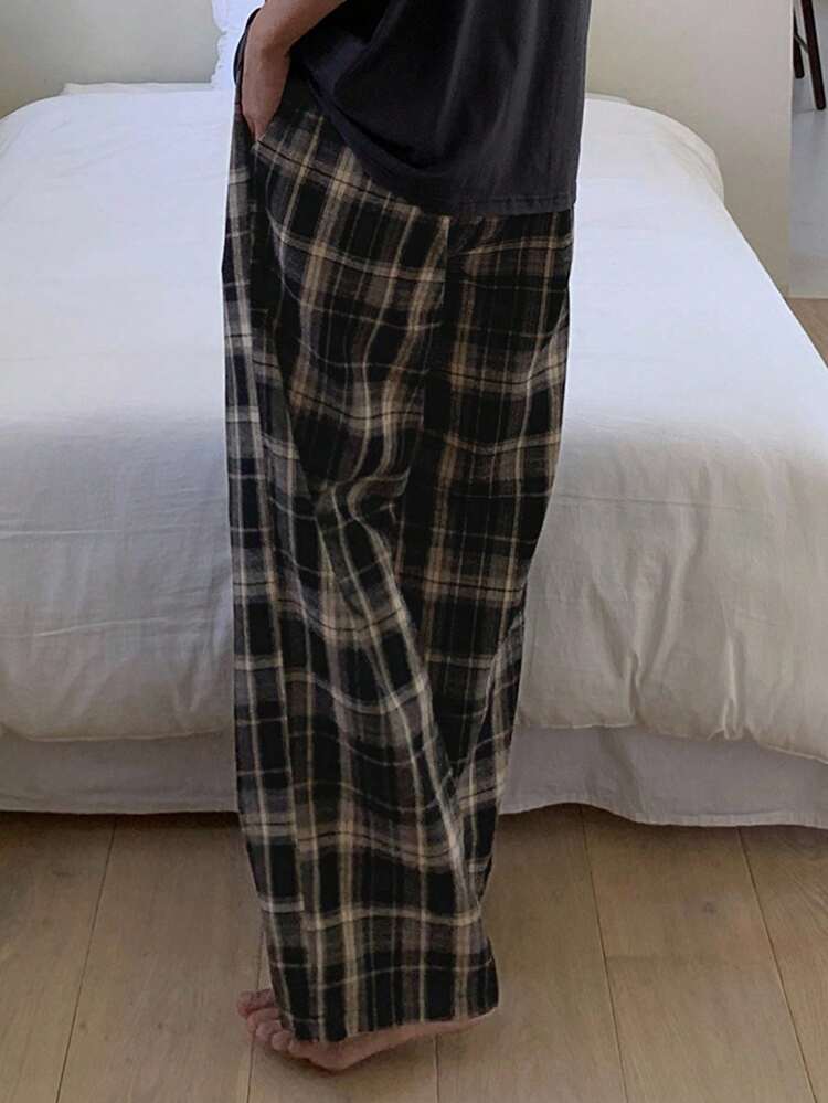 Men's Plaid Multi-Color Casual Home Pants, Spring & Summer, Fall Pajama, Winter