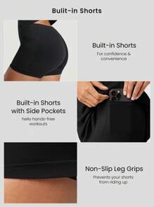 GLOWMODE FeatherFit™-Air Elevate A-Line Built-In Peekaboo Short Pocket Mini Slip Dress Low Impact Daily Summer Quick Dry Moisture Wicking