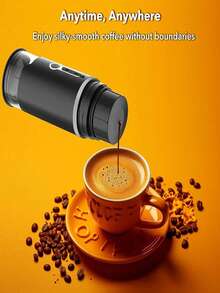 Portable 2-In-1 Coffee Machine Suitable For Travel Camping Vehicles And Offices, American Espresso Capsule Coffee Machine, UBS Charging Wireless Coffee Machine Suitable For Coffee Powder And Tea Powder  Capsules - Multicolor - View 7