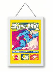 SUPERMAN X SHEIN 装饰海报非常适合家庭、客厅、卧室、办公室、浴室、厨房装饰 - 无框，适合客厅、卧室和餐厅 - 彩色 - 查看 9