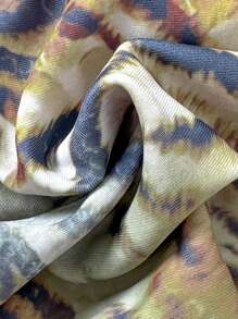 Soleia Vintage Multi-Color Leopard, Zebra, Floral Print Ruffled Tie Front Tassel Decorated Bikini Set, Beach Holiday Leopard Print Bikini Animal Print Bikini Pink Bikini Set Triangle Bikini Brazilian Bikini - Multicolor - View 7