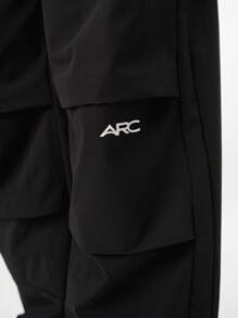 ARC 运动服慢跑裤长裤高性能下装健身房锻炼健身跑步休闲服 - 黑色 - 查看 6