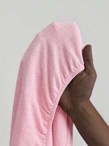 Ontre Vacation Style, Independence Day, 2025 New Arrival, Casual Shirt, Solid Color, Long Sleeve, Round Neck, Fashion, Suitable For Summer, Independence Day, Women, St. John's Day, Beach, Seaside, Holiday, Graduation, Office