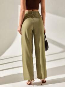 CLARA VERO Pantalones rectos de unicolor informales para mujeres
