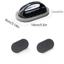 SHEIN 带手柄的砂纸海绵刷，适用于洗碗、浴室和厨房清洁，可拆卸刷头清洁擦洗垫，强力去污，防刮擦表面，握感舒适 - 彩色 - 查看 3