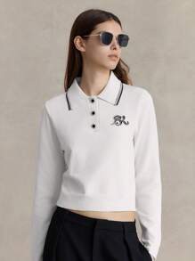 Briarwyn Women's Spring/Autumn Casual Diamond & Beaded Decorated Sweater