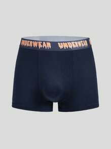 Snug Zone Men's Letter Waistband Casual Comfortable Boxer Briefs,5 Pcs - Multicolor - View 14