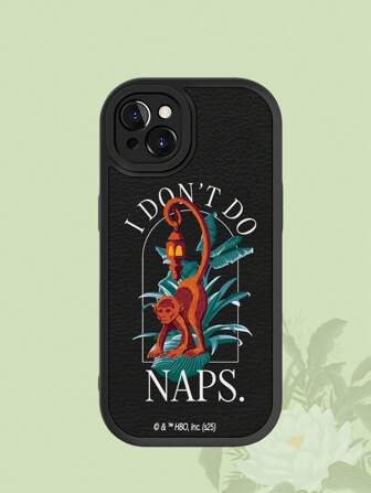 The White Lotus 1pc Monkey Graphic Design Phone Case, Compatible With IPhone 11 12 13 14 15 Pro Max 16