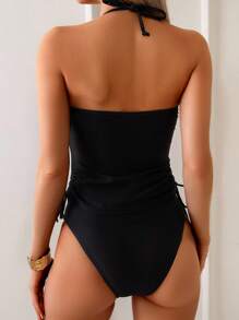 Swim SPRTY 女式夏季海滩花卉印花吊带背心泳衣套装