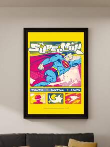 SUPERMAN X SHEIN 装饰海报非常适合家庭、客厅、卧室、办公室、浴室、厨房装饰 - 无框，适合客厅、卧室和餐厅 - 彩色 - 查看 8