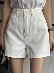 DAZY Women's Loose Distressed Denim Shorts, New Summer Style