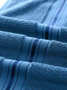 SHEIN 1/3/6/8 Pcs Minimalist Pattern Towels, 13.38"X29.52", Suitable For Men, Women, Couples, Adults, Facial, Hand Drying, Home, Bathroom, Hotel, Gym, Travel, Kitchen, Barber Shop, Salon Home Bathroom Decor