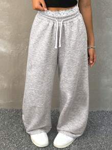 Coolane Kids Tween-Mädchen Frühling/Sommer Streetwear weiße schwarze weite Schlupfhose