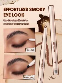 SHEGLAM Gel Glide Eyeliner Pencil-Black Brand Beauty Makeup Face Paint Cosmetic For Women Girls Perfect For Fall Winter Ideal For Y2K Fancy Fashion Suitable For Birthday Christmas Present Party Ready Best Color