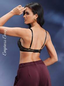 EmpressEnvy Charming, Elegant Lift And Support Ladies Sexy Bra - Black - View 2