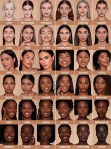 SHEGLAM بودرة أساس Skin-Focus عالية التغطية-كريمة الزبدة 36 لونًا للتحكم في الزيوت خالية من المسام خالية من العيوب تغطية كاملة بودرة مضغوطة خفيفة الوزن ناعمة غير لامعة بودرة تثبيت ذات مظهر أكثر نعومة مكياج الوجه تخفيضات هدية عيد الميلاد كريم الأساس علامة تجارية جمال مكياج مستحضرات تجميل للنساء الفتيات مثالي لفصل الخريف الشتاء مثالي ل- Y2K أزياء أنيقة هدية حفلة جاهز أفضل لون