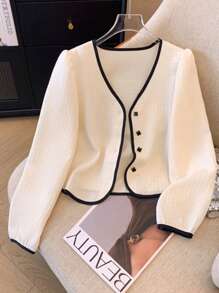 New Stylish & Elegant Short Thin Cardigan For Women Fall Winter Cloth For Women