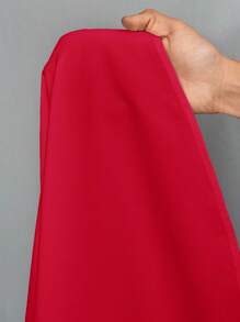 Slaydiva Đầm dài hở lưng cổ chữ V thanh lịch cho ngày lễ, màu trắng - Đỏ - Xem 8