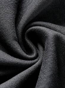 Men's Letter Waistband Button Casual Harem Pants,3 Pcs