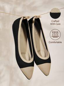 Ressula 时尚舒适女士平底休闲鞋，简约时尚，适合日常穿着 - 黑色 - 查看 2