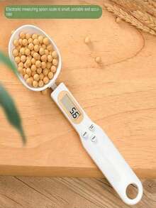 SHEIN 1 Pc Electronic Measuring Spoon Scale, Compact Home Kitchen Digital Scale, Handheld Ingredient Spoon Weight Scale, Food Measurement Tool - Multicolor - View 6