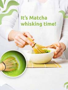 SHEIN 3pcs Handmade Matcha Tea Set, Including Matcha Whisk, Matcha Spoon, Matcha Scoop, Bamboo Matcha Powder Stirrer, Portable Matcha Preparation Tool, Suitable For Japanese Tea Ceremony, Tea Ceremony Lovers, Kitchen, Restaurant Daily Use, Suitable As A Gift For Friends, Boyfriend, Girlfriend, Mother's Day - Multicolor - View 6