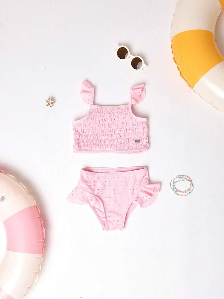 Bikini due pezzi con balza