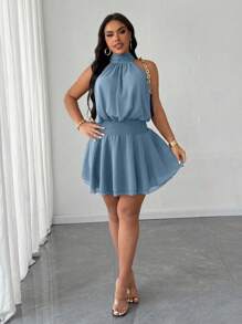 Celure Plus Size Women Elegant Sexy Off Shoulder Bow Formal Dress