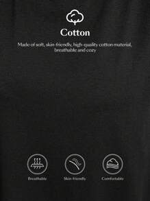 Easowa Elegant Women's Summer Black And White Pearl Decor Round Neck Short Sleeve Cotton T-Shirt Dress,Casual Mini Tshirt Dress For Tea Party Date Outfit - Black - View 6