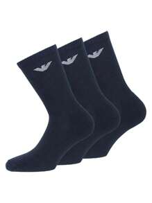 Emporio Armani SOCKS 3 PACK - Navy Blue - View 1