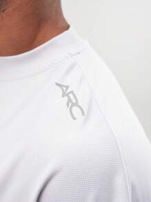 Kaos Lengan Pendek Pria ARC Ukuran Besar Model Boxy untuk Olahraga di Gym dan Musim Panas - Grey - View 4