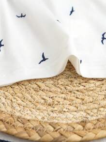 Souflis Souflis 2 piezas Conjunto casual de verano para niños pequeños, con camisa polo con estampado de palmera y cuello de barco e pantalones cortos con cintura elástica, elegante y cómodo, adecuado para niños de 6 meses a 3 años, perfecto para uso diario, actividades al aire libre y regreso a la escuela - Multicolor - Ver 6