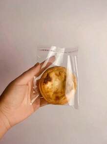 SHEIN 100pcs Simple Transparent OPP Bags - Suitable For Bread, Pastry, Tarts, Cookies And Desserts - Food Contact - Great For Christmas, Thanksgiving, Valentine's Day, Eid, Mother's Day And More - Essential For Kitchen And Bakery - Clear - View 6