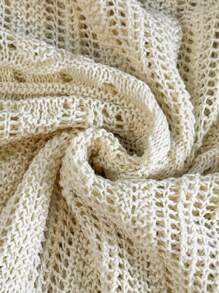 Franclia Femeii toamna iarna pulover cu mânecă lungă din lână tricotată cu gol tiv caisă