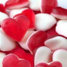 1 件巧克力糖果模具托盘，带有 148 个星形和心形空腔，用于 DIY 零食，例如狗零食、糖果、软糖、饼干、巧克力和其他可爱零食，由食品级硅胶制成 - 紅色 - 查看 2