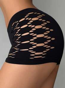 DAZY Side Hollow Slim Fitting Shapewear Briefs For Women