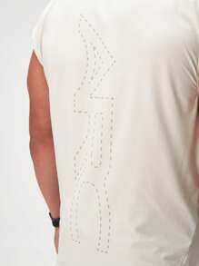Camiseta de tirantes sin mangas de rendimiento de ARC para gimnasio y entrenamiento - Blanco - Ver 3