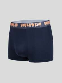 Snug Zone Men's Letter Waistband Casual Comfortable Boxer Briefs,5 Pcs - Multicolor - View 15