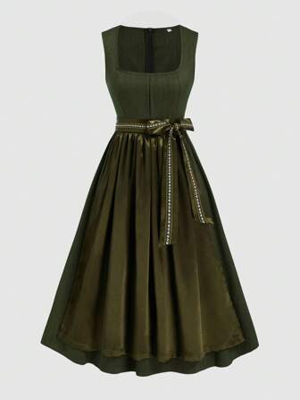 Fairmaia 德国传统复古无袖女式连衣裙