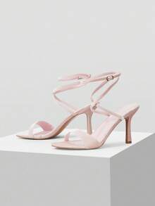 MOTF PREMIUM GIÀY CAO GÓT ĐEO DÂY ĐƠN GIẢN ĐA NĂNG ENCORE MÀU HỒNG DÀNH CHO NỮ ĐI TIỆC - Bụi hồng - Xem 4