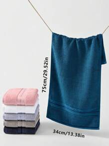 SHEIN 1/3/6/8 Pcs Minimalist Pattern Towels, 13.38"X29.52", Suitable For Men, Women, Couples, Adults, Facial, Hand Drying, Home, Bathroom, Hotel, Gym, Travel, Kitchen, Barber Shop, Salon Home Bathroom Decor