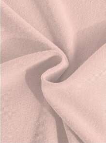 Baby Mädchen grünes minimalistisches Blumen Ärmel und Rock Patchwork Chiffon Design Lässig Nachthemd Nachtwäsche - Pink - Übersicht 8