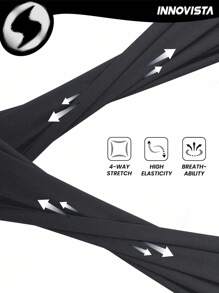 Innovista Buttery Soft Night Run Workout Sports Leggings High Waisted V Waisted Butt Lifting Daily Athleisure Yoga HIIT Training Clothes Office To Gym High Stretch Tights Activewear Bottoms Fall Pocket Trousers Comfort - Black - View 8