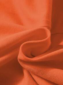 Mono de verano para niña preadolescente con bloques de color y bolsillos dobles - Naranja - View 3
