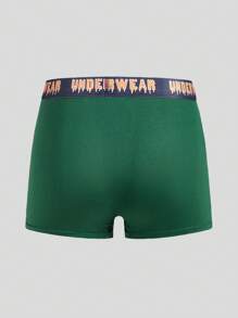 Snug Zone Men's Letter Waistband Casual Comfortable Boxer Briefs,5 Pcs - Multicolor - View 6